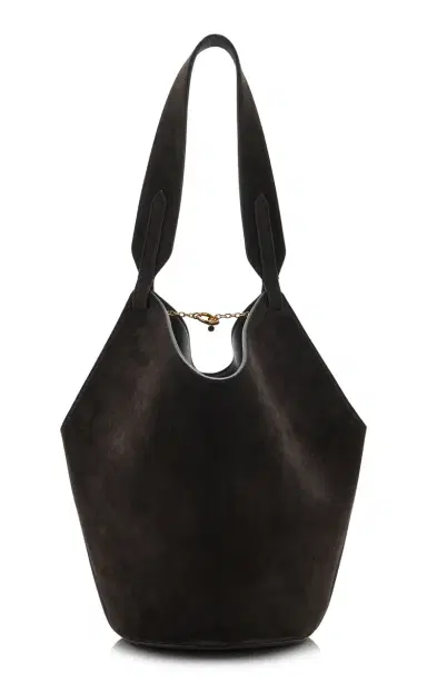 Khaite Lotus Mini Suede Tote Bag | Thumbnail 6