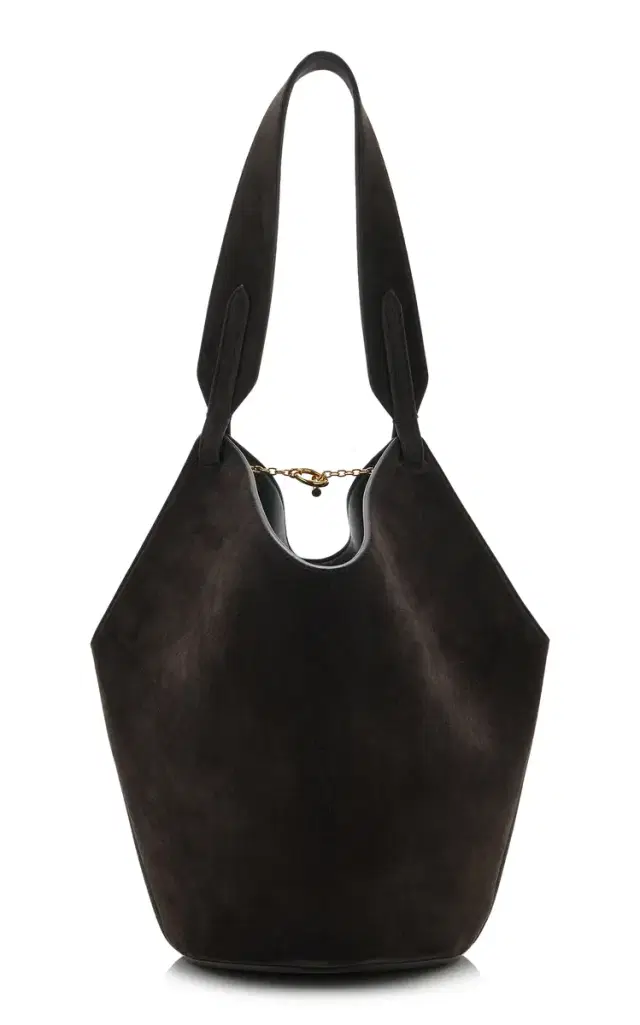 Lotus Mini Suede Tote Bag
