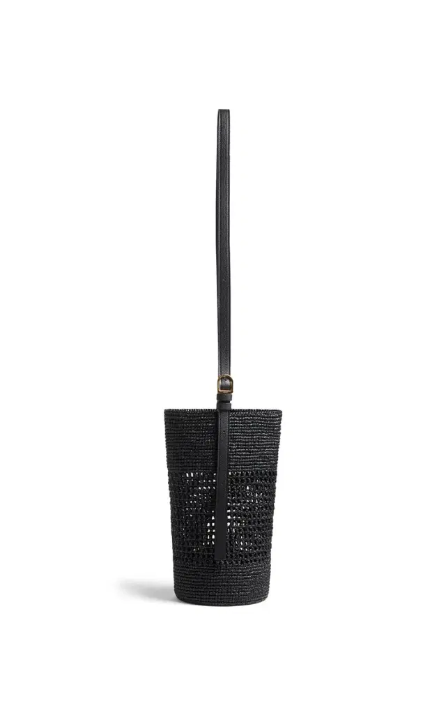 Khaite Billie Small Raffia Bucket Bag