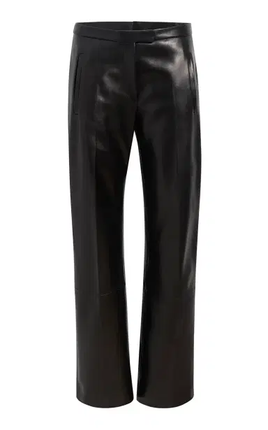Khaite Miles Plongé Leather Straight-Leg Pants | Thumbnail 5 Khaite Miles Plongé Leather Straight-Leg Pants | Thumbnail 5