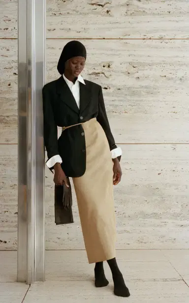 The Row Danas Suede Maxi Wrap Skirt | Thumbnail 2