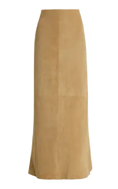 The Row Danas Suede Maxi Wrap Skirt | Thumbnail 1