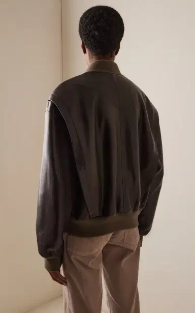 The Row Morisel Leather Bomber Jacket | Thumbnail 4 The Row Morisel Leather Bomber Jacket | Thumbnail 4