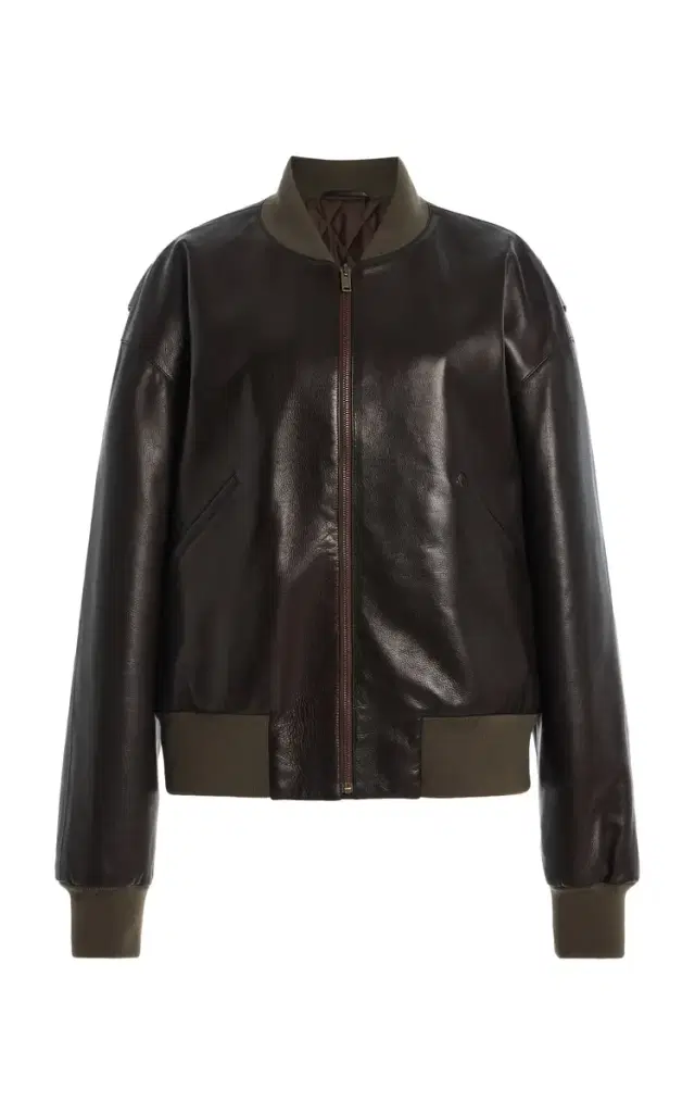 Morisel Leather Bomber Jacket
