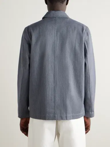 Frescobol Carioca Belford Herringbone Cotton and Cashmere-Blend Jacket - Men | Thumbnail 4 Frescobol Carioca Belford Herringbone Cotton and Cashmere-Blend Jacket - Men | Thumbnail 4