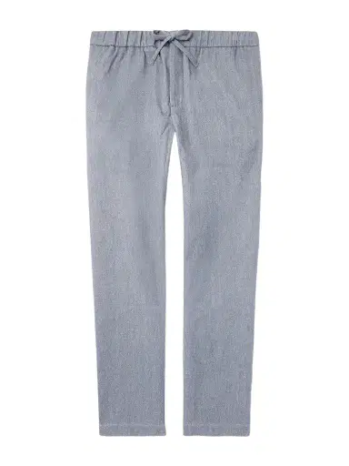 Frescobol Carioca Oscar Straight-Leg Herringbone Cotton and Cashmere-Blend Drawstring Trousers - Men | Thumbnail 1 Frescobol Carioca Oscar Straight-Leg Herringbone Cotton and Cashmere-Blend Drawstring Trousers - Men | Thumbnail 1