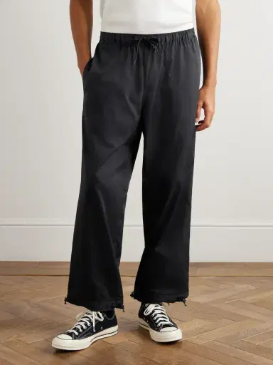 WTAPS Straight-Leg Cropped COOLMAX® Drawstring Trousers - Men | Thumbnail 3 WTAPS Straight-Leg Cropped COOLMAX® Drawstring Trousers - Men | Thumbnail 3
