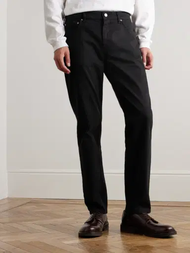 NN07 Tony 1923 Straight-Leg Garment-Dyed Organic Cotton-Blend Twill Trousers - Men | Thumbnail 3 NN07 Tony 1923 Straight-Leg Garment-Dyed Organic Cotton-Blend Twill Trousers - Men | Thumbnail 3
