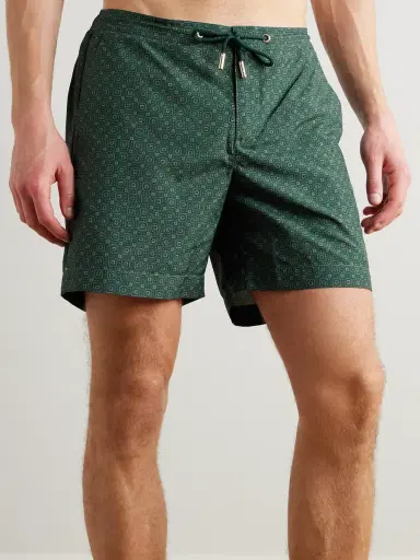 Orlebar Brown Bulldog Solstice Straight-Leg Mid-Length Printed Recycled Swim Shorts - Men | Thumbnail 2
