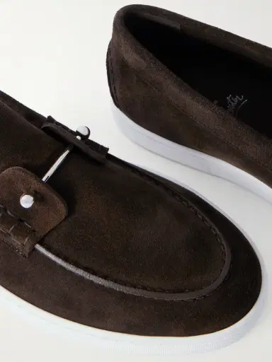 Christian Louboutin Chambeliboat Embellished Suede Loafers - Men | Thumbnail 5 Christian Louboutin Chambeliboat Embellished Suede Loafers - Men | Thumbnail 5