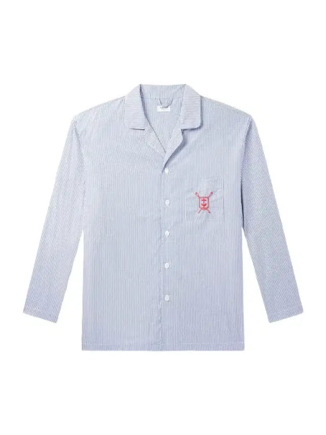 Ghiaia Cashmere Striped Cotton Pyjama Set - Men
