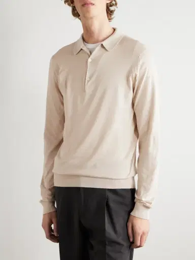 John Smedley Bradwell Slim-Fit Cotton Polo Shirt - Men | Thumbnail 3 John Smedley Bradwell Slim-Fit Cotton Polo Shirt - Men | Thumbnail 3