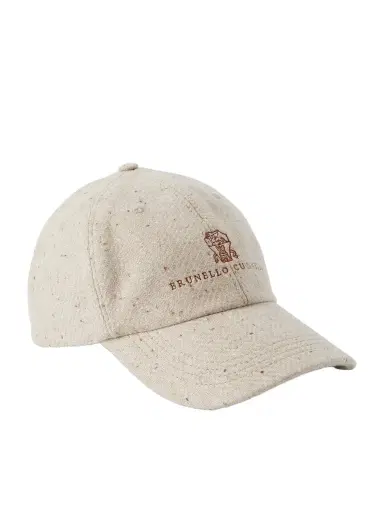 Brunello Cucinelli Logo-Embroidered Wool and Cashmere-Blend Baseball Cap - Men | Thumbnail 1