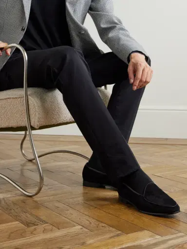 MORJAS The Belgian Leather-Trimmed Suede Loafers - Men | Thumbnail 2 MORJAS The Belgian Leather-Trimmed Suede Loafers - Men | Thumbnail 2