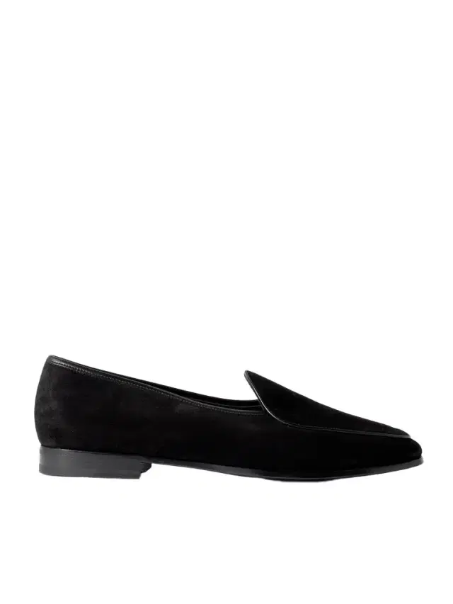 The Belgian Leather-Trimmed Suede Loafers - Men