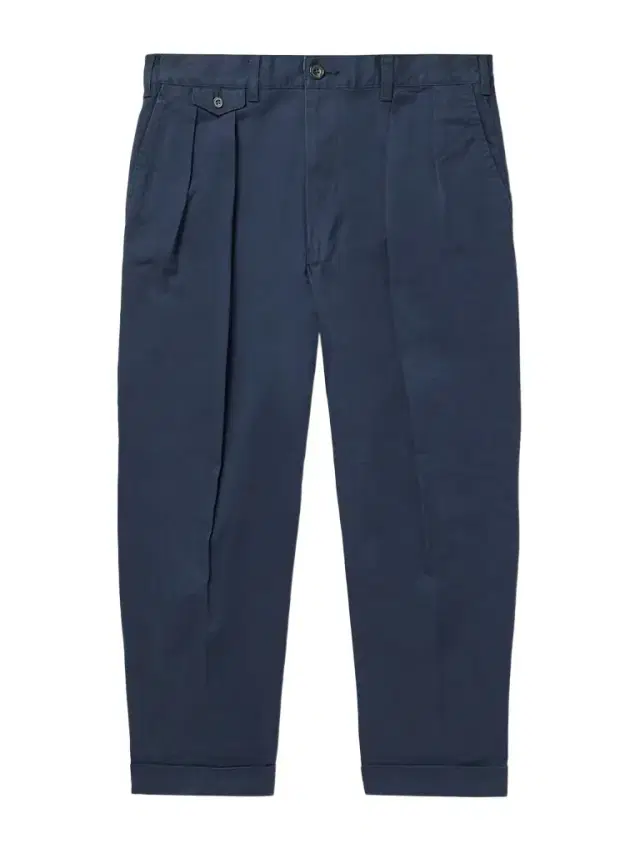 2 Pleats Tapered Cropped Pleated Cotton-Blend Twill Trousers - Men