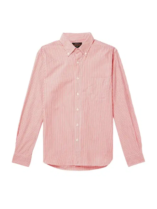 Button-Down Collar Striped Cotton Shirt - Men