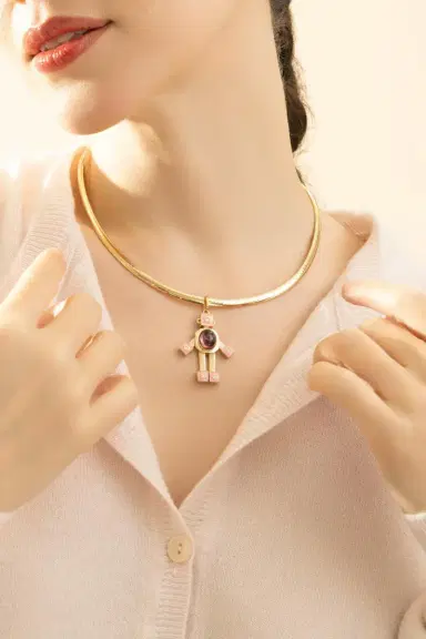 VAN Dome Omega Collar Necklace | Thumbnail 2