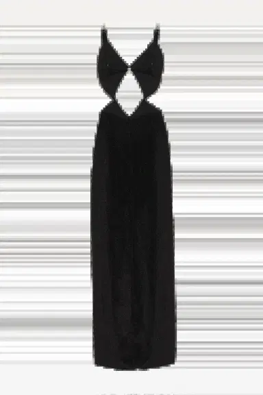 PatBo VELVET DEEP MAXI DRESS | Thumbnail 2