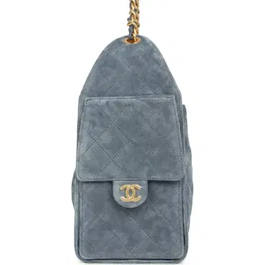 Chanel Chanel Small 25 Hobo Bag Blue Suede Antique Gold Hardware | Thumbnail 3 Chanel Chanel Small 25 Hobo Bag Blue Suede Antique Gold Hardware | Thumbnail 3