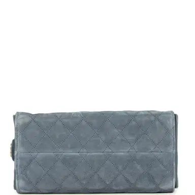Chanel Chanel Small 25 Hobo Bag Blue Suede Antique Gold Hardware | Thumbnail 6 Chanel Chanel Small 25 Hobo Bag Blue Suede Antique Gold Hardware | Thumbnail 6