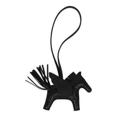 HERMÈS Hermes Pegase Rodeo Bag Charm PM So Black Milo Lambskin | Thumbnail 2 HERMÈS Hermes Pegase Rodeo Bag Charm PM So Black Milo Lambskin | Thumbnail 2