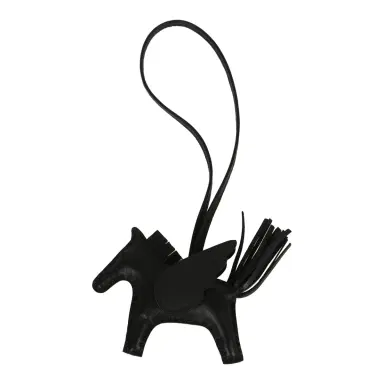 HERMÈS Hermes Pegase Rodeo Bag Charm PM So Black Milo Lambskin | Thumbnail 1 HERMÈS Hermes Pegase Rodeo Bag Charm PM So Black Milo Lambskin | Thumbnail 1