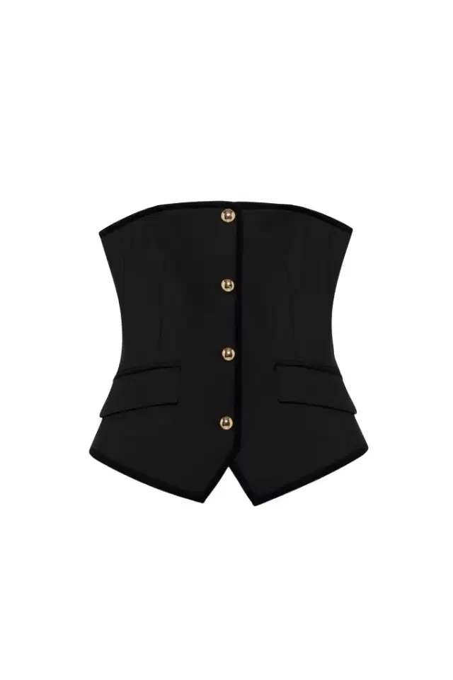 Cambrie Velvet Trimmed Bustier Top
