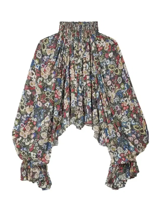 Durer Printed Silk-chiffon Blouse