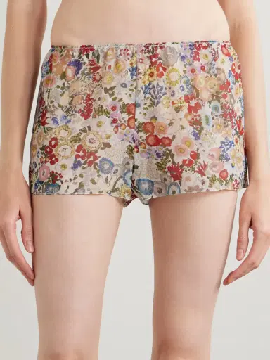 Khaite Tilly Floral-print Silk-chiffon Shorts | Thumbnail 3