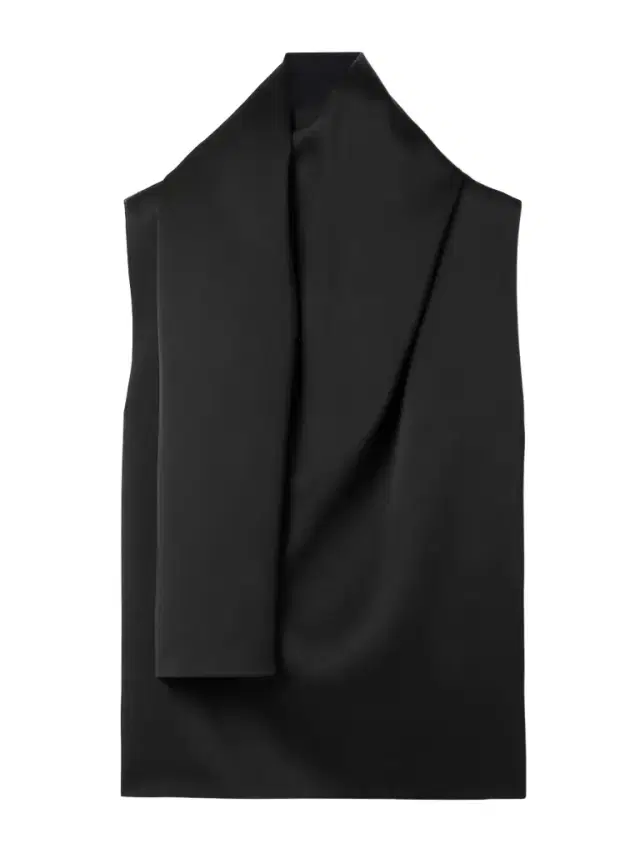 Loe Draped Satin-crepe Blouse