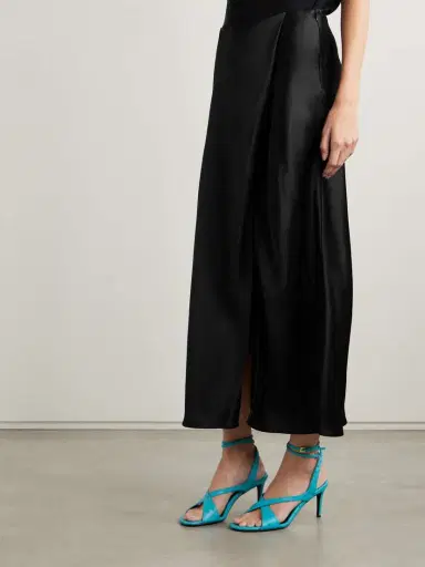 Khaite Demi Satin Midi Skirt | Thumbnail 3