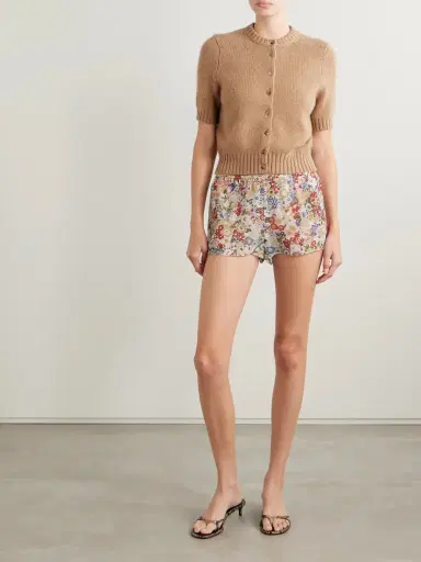 Khaite Nora Cropped Cashmere-blend Cardigan | Thumbnail 2