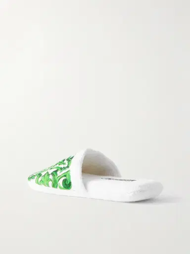 Dolce & Gabbana Printed Cotton Slippers | Thumbnail 3