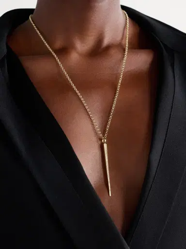 By Pariah Sticks And Stones 14-karat Recycled Gold Diamond Necklace | Thumbnail 2