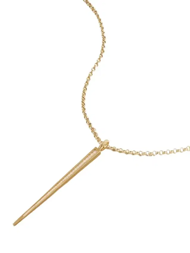 By Pariah Sticks And Stones 14-karat Recycled Gold Diamond Necklace