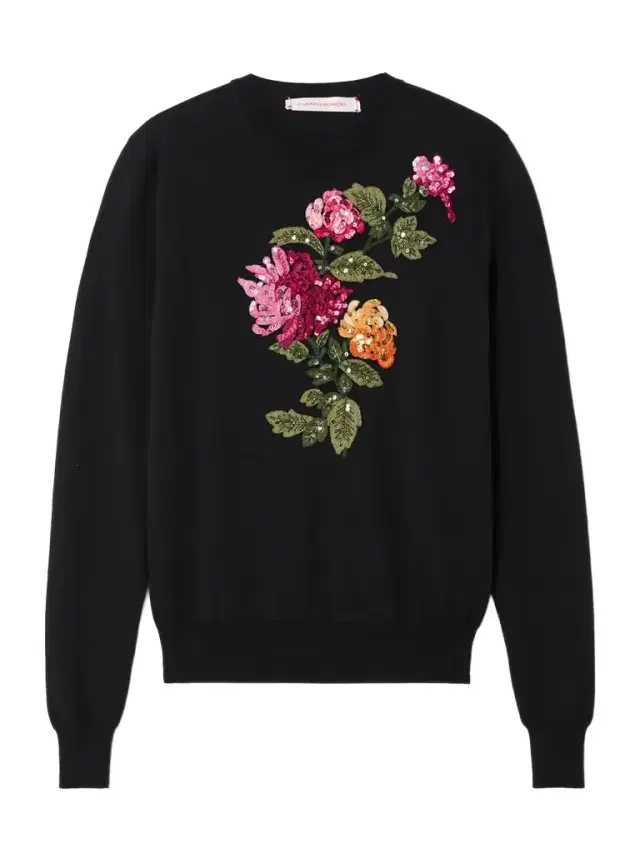 Embellished Embroidered Silk And Cotton-blend Sweater