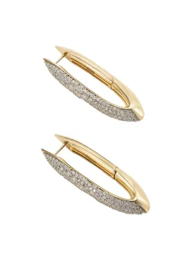 Uniform Object Splinter 18-karat Yellow And White Gold Diamond Earrings | Thumbnail 1 Uniform Object Splinter 18-karat Yellow And White Gold Diamond Earrings | Thumbnail 1