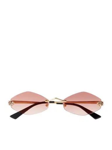 Cartier Eyewear Panthère Hexagon-frame Gold-tone Sunglasses | Thumbnail 1 Cartier Eyewear Panthère Hexagon-frame Gold-tone Sunglasses | Thumbnail 1