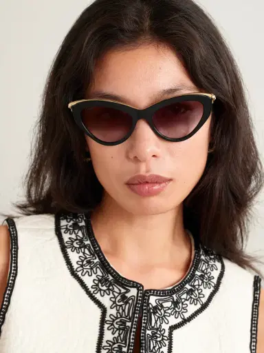 Cartier Eyewear Panthère Classic Cat-eye Acetate And Gold-tone Sunglasses | Thumbnail 2 Cartier Eyewear Panthère Classic Cat-eye Acetate And Gold-tone Sunglasses | Thumbnail 2