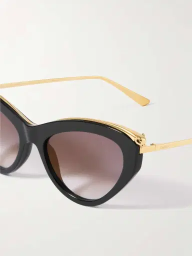 Cartier Eyewear Panthère Classic Cat-eye Acetate And Gold-tone Sunglasses | Thumbnail 4 Cartier Eyewear Panthère Classic Cat-eye Acetate And Gold-tone Sunglasses | Thumbnail 4