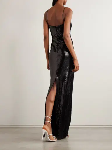 Rebecca Vallance Lyra Cutout Embellished Sequined Stretch-jersey Gown | Thumbnail 3