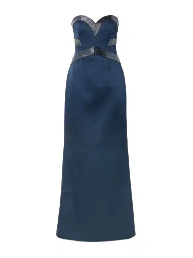 Rebecca Vallance Elivera Strapless Bead-embellished Satin Gown | Thumbnail 1 Rebecca Vallance Elivera Strapless Bead-embellished Satin Gown | Thumbnail 1