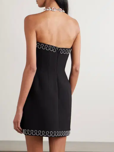 Rebecca Vallance Nyx Strapless Crystal-embellished Crepe Mini Dress | Thumbnail 3