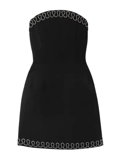 Rebecca Vallance Nyx Strapless Crystal-embellished Crepe Mini Dress | Thumbnail 1