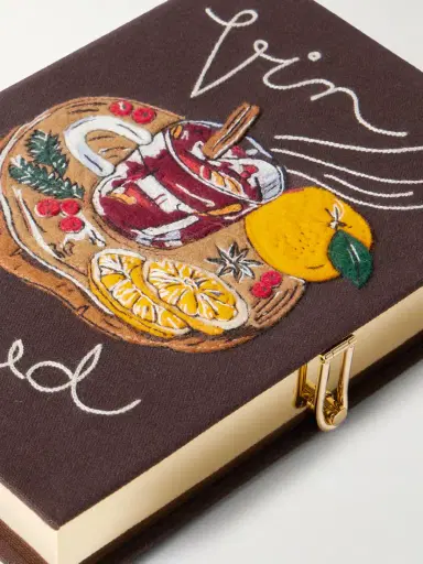 Olympia Le-Tan Vin Chaud Embroidered Appliquéd Canvas Clutch | Thumbnail 4 Olympia Le-Tan Vin Chaud Embroidered Appliquéd Canvas Clutch | Thumbnail 4