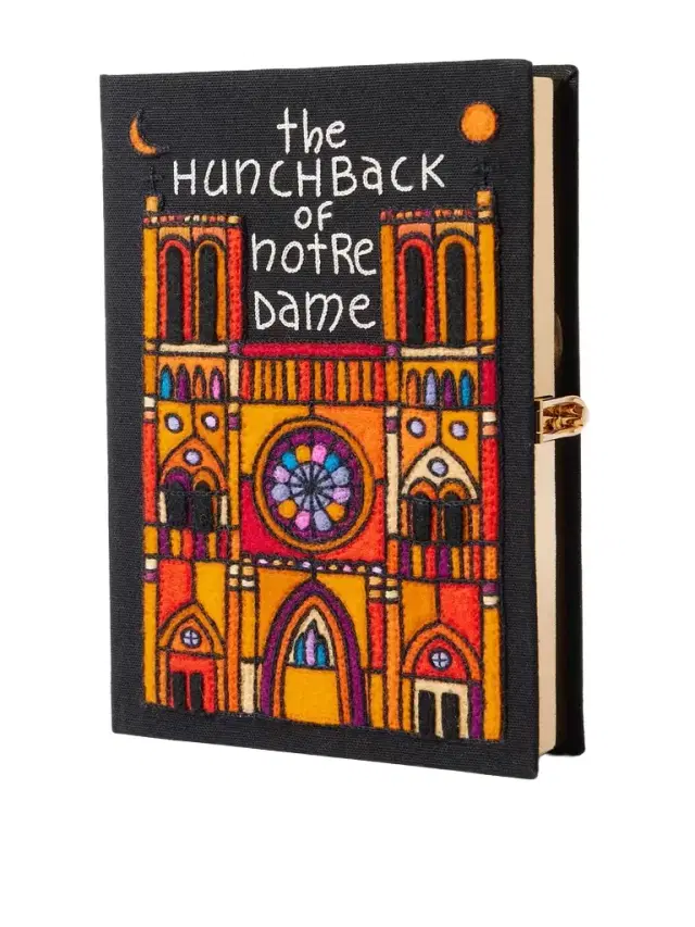 The Hunchback Of Notre-dame Embroidered Appliquéd Canvas Clutch
