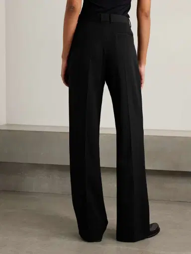 The Row Virgil Pleated Wool-gabardine Wide-leg Pants | Thumbnail 4 The Row Virgil Pleated Wool-gabardine Wide-leg Pants | Thumbnail 4