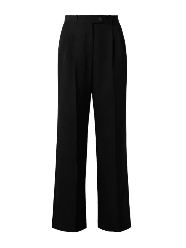 Virgil Pleated Wool-gabardine Wide-leg Pants