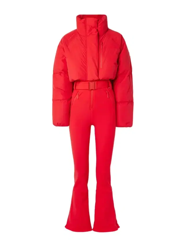 Myoko Belted Quilted Padded Down Ski Suit